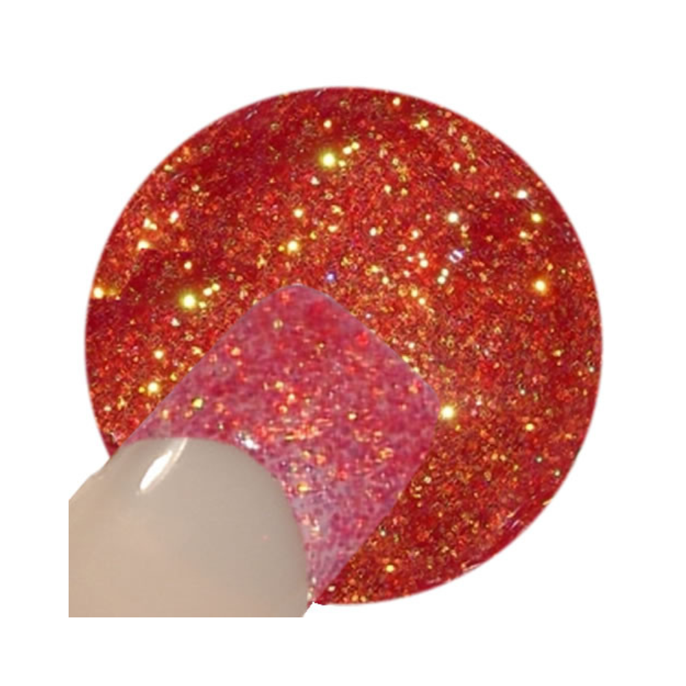 UV Gel - 945 Glitter Gel Magic Red, 5 ml