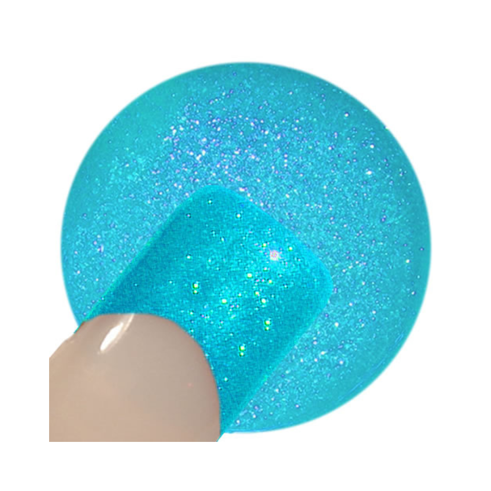 UV Gel - 952 Glitter Gel Bright Turquoise, 5 ml