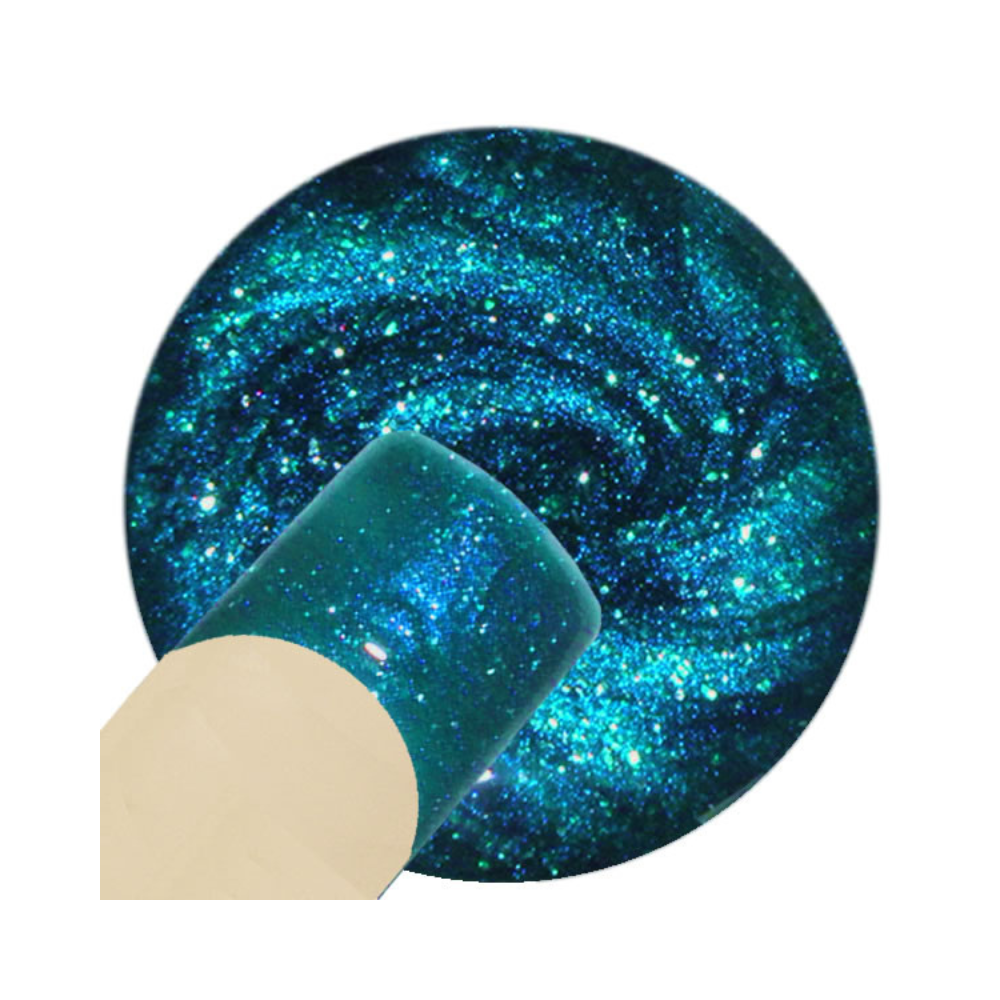 UV Gel - 973 Glitter Gel Blue Heaven, 5 ml