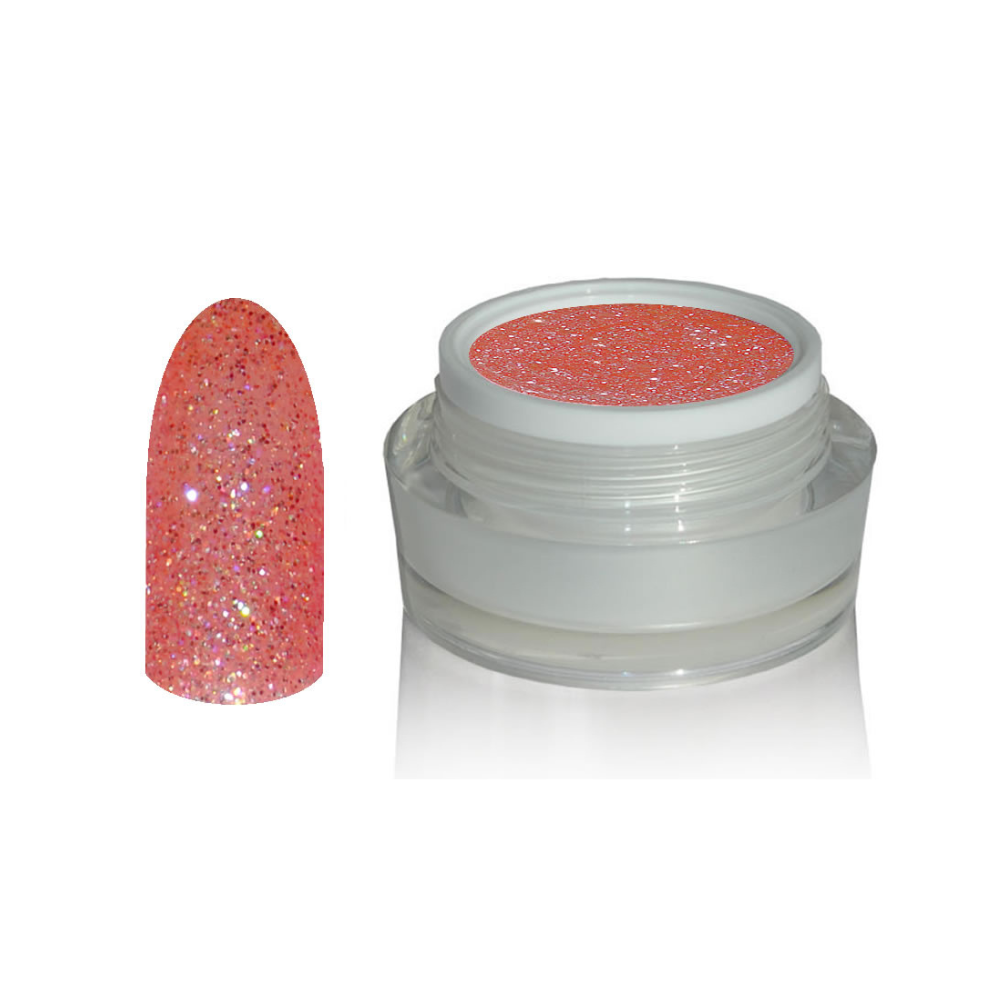 UV Gel - 998 Glitter Gel Scarlet, 5 ml