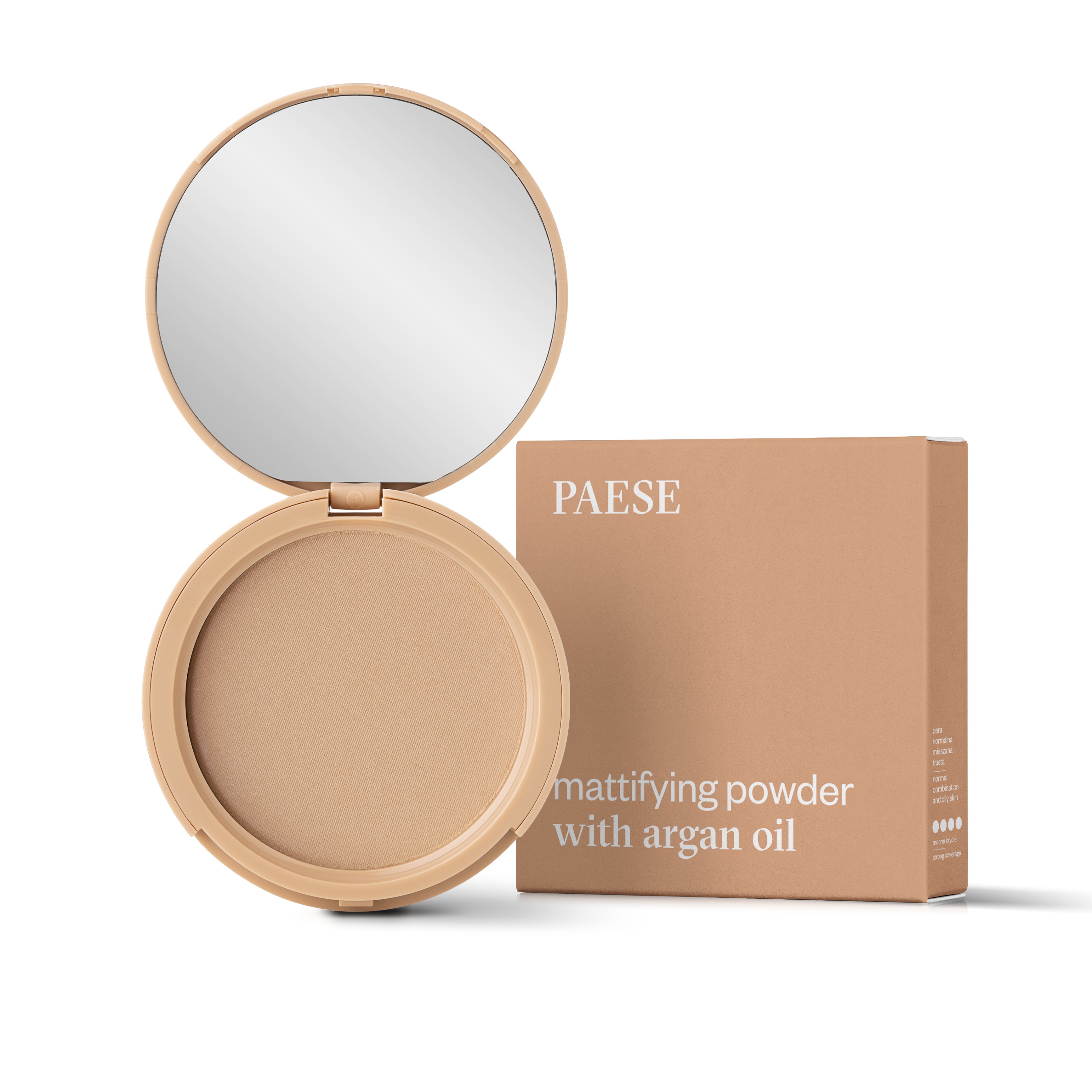 Mattifying Argan Pressed Powder, 8g, 02 Light Beige