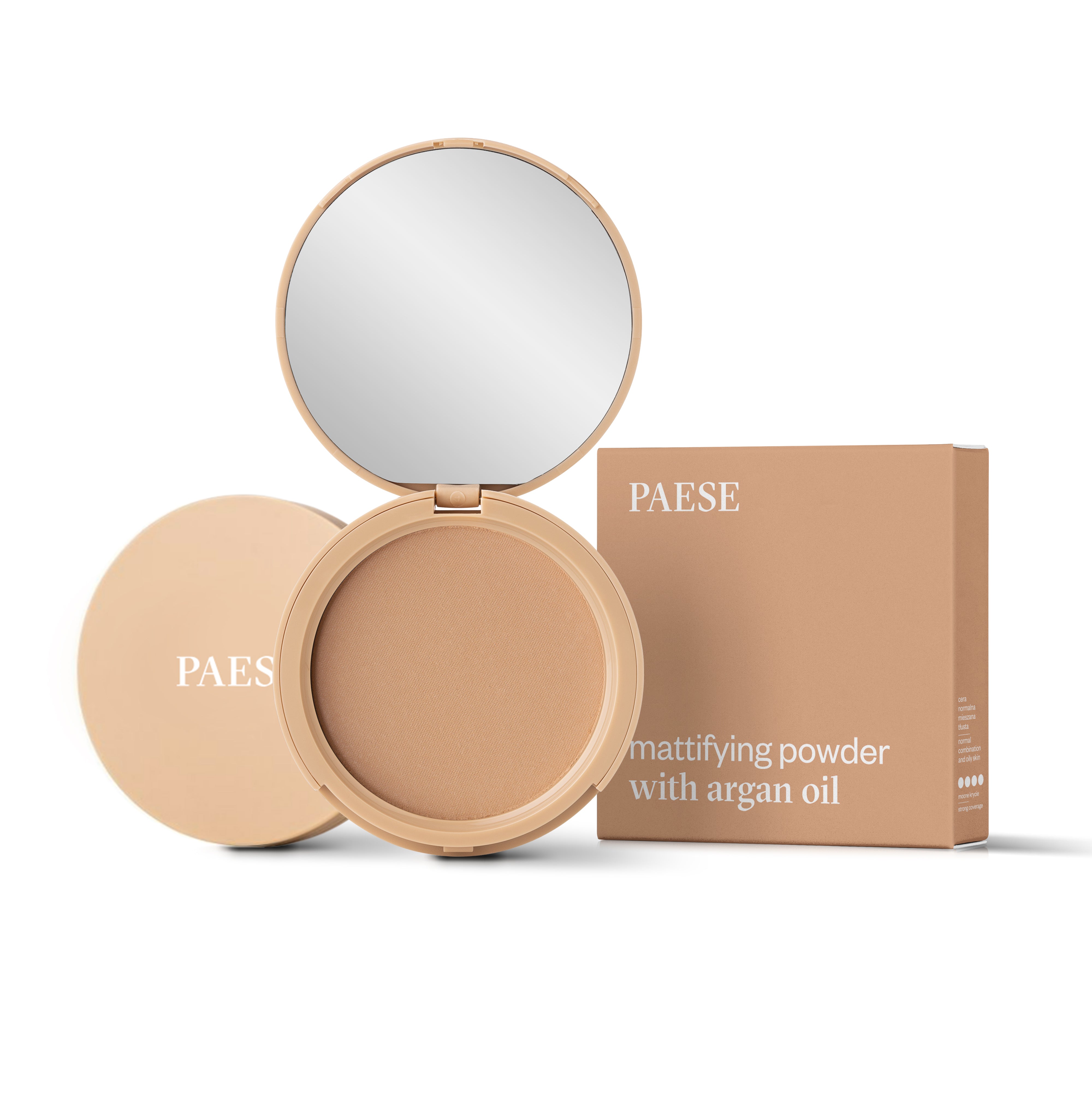 Mattifying Argan Pressed Powder, 8g, 03 Beige