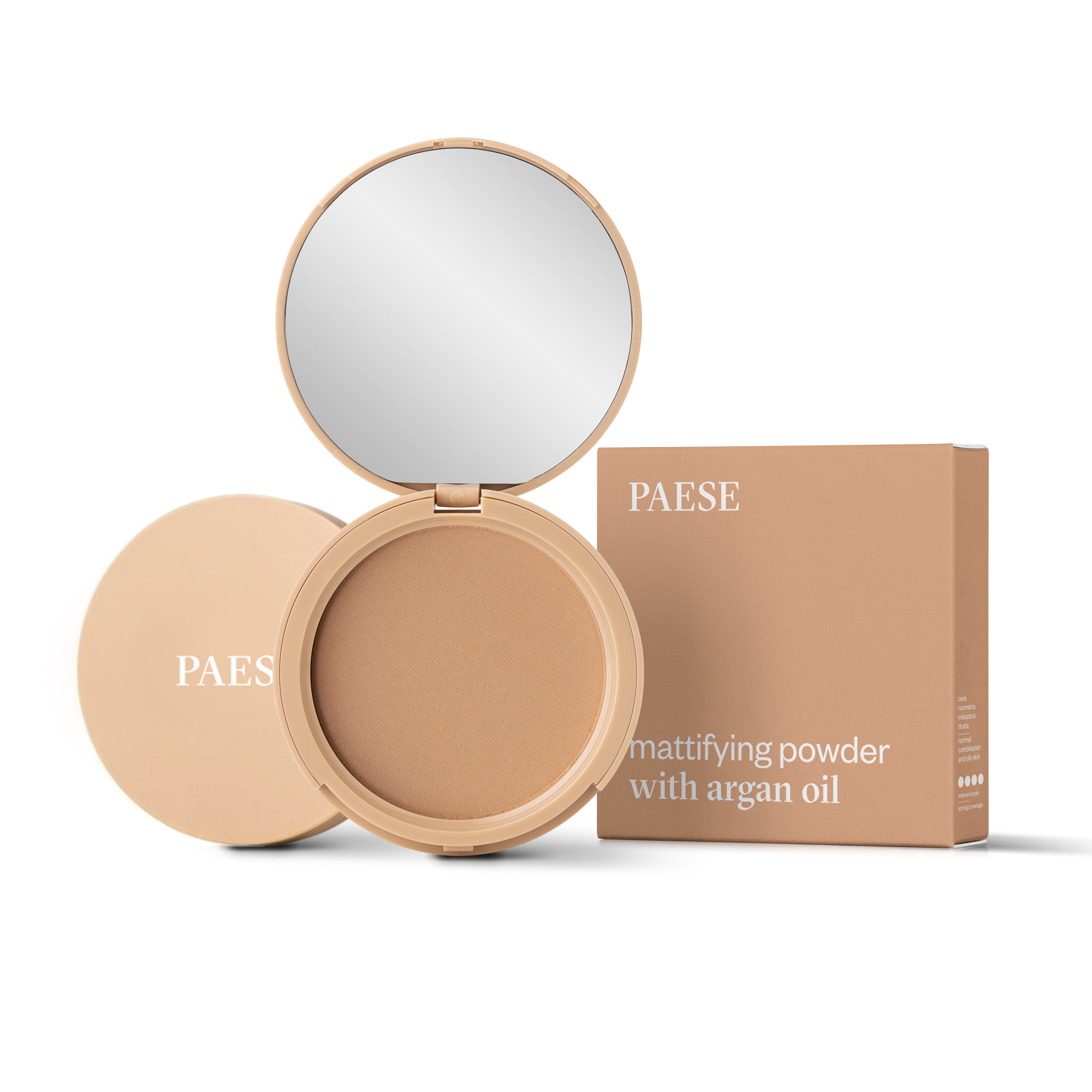 Mattifying Argan Pressed Powder, 8g, 05 Golden Beige